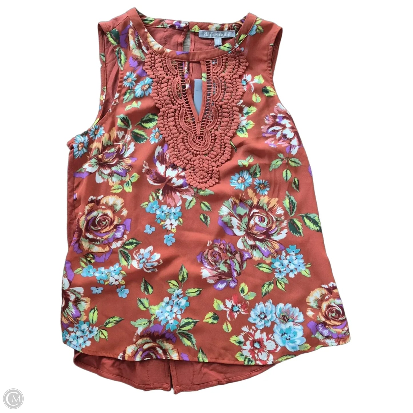 Tank Top By Daniel Rainn In Floral Print, Size: Petite   Xs