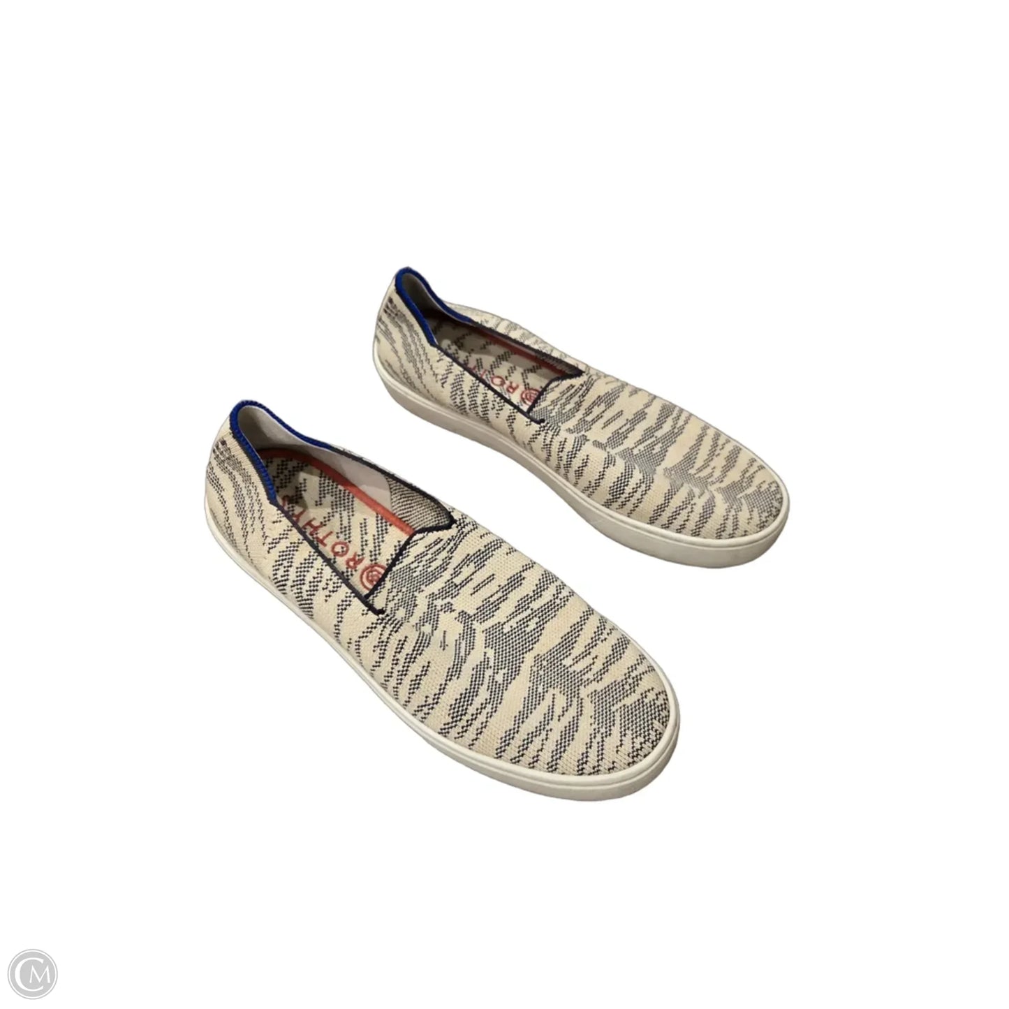 Shoes Flats By Rothys In Cream & Grey, Size: 8.5