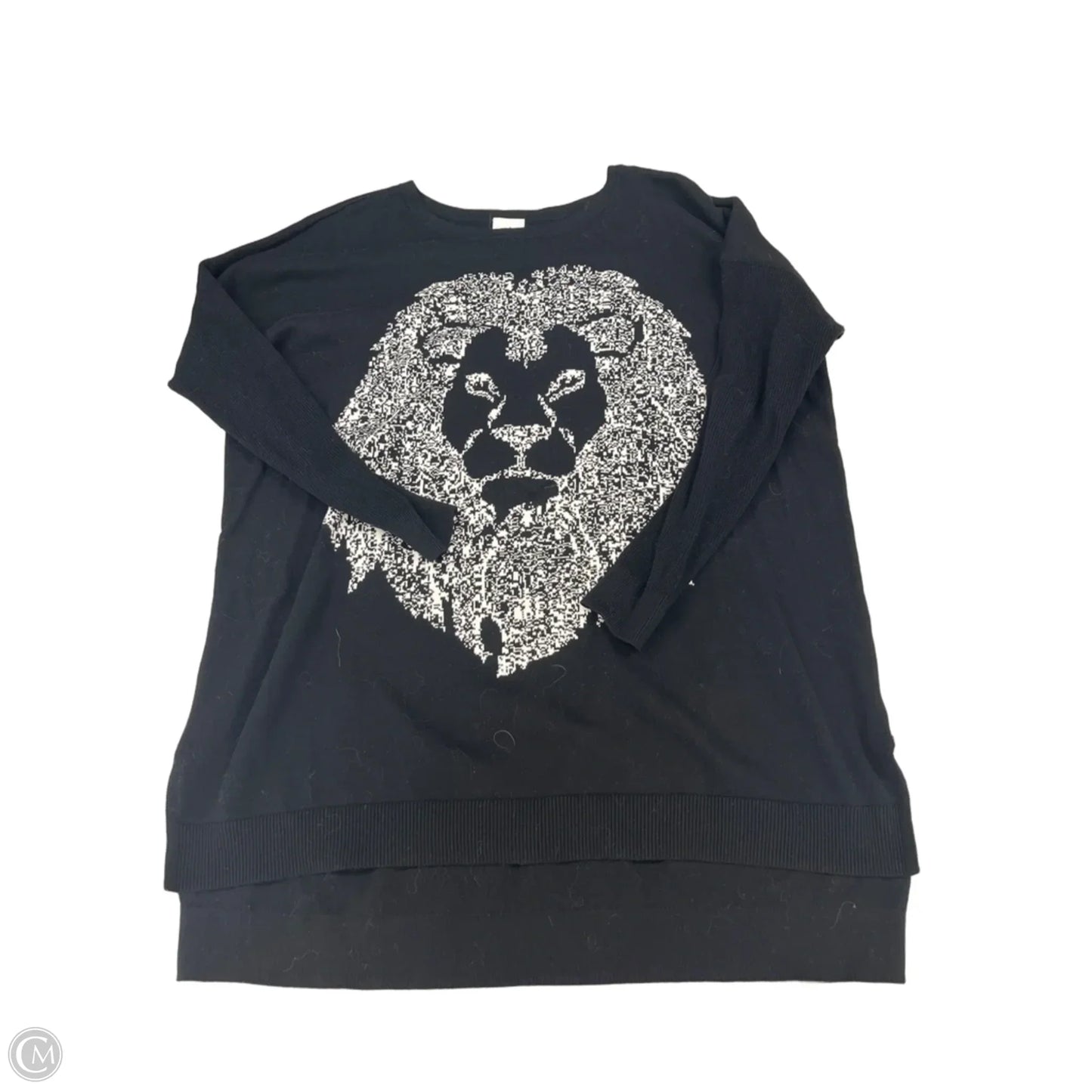 Sweater By Cabi In Black & White, Size: S