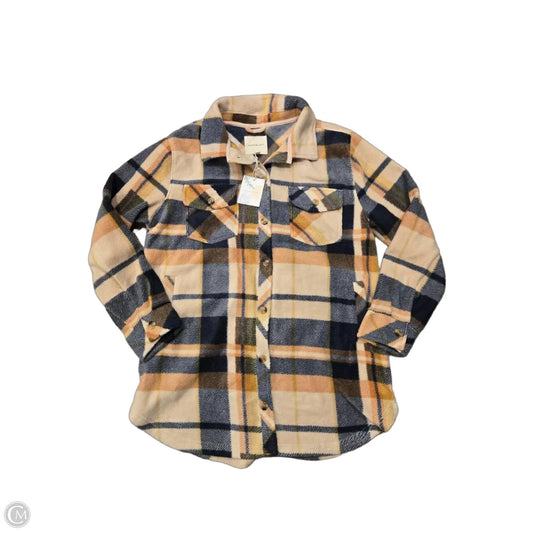Jacket Shirt By Thread And Supply In Blue & Orange, Size: Xl