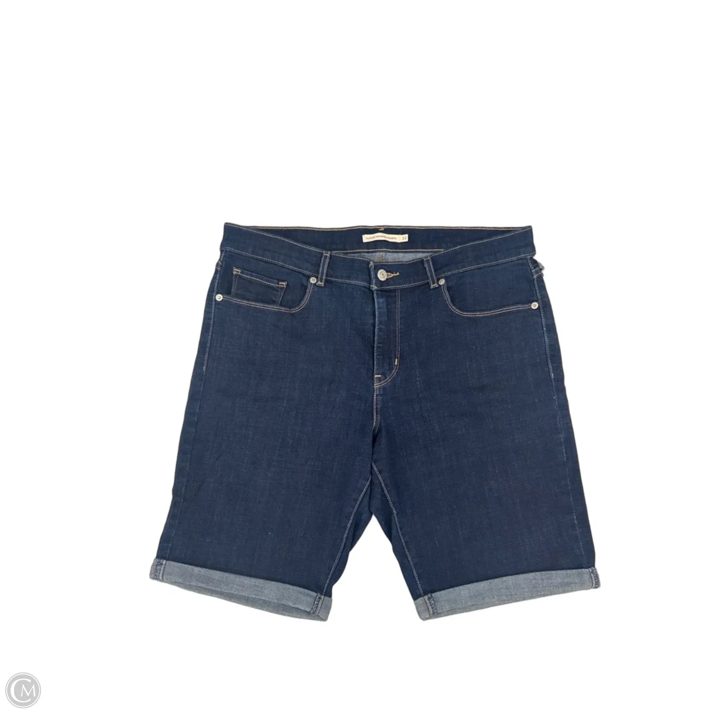 Shorts By Levis In Blue Denim, Size: 14