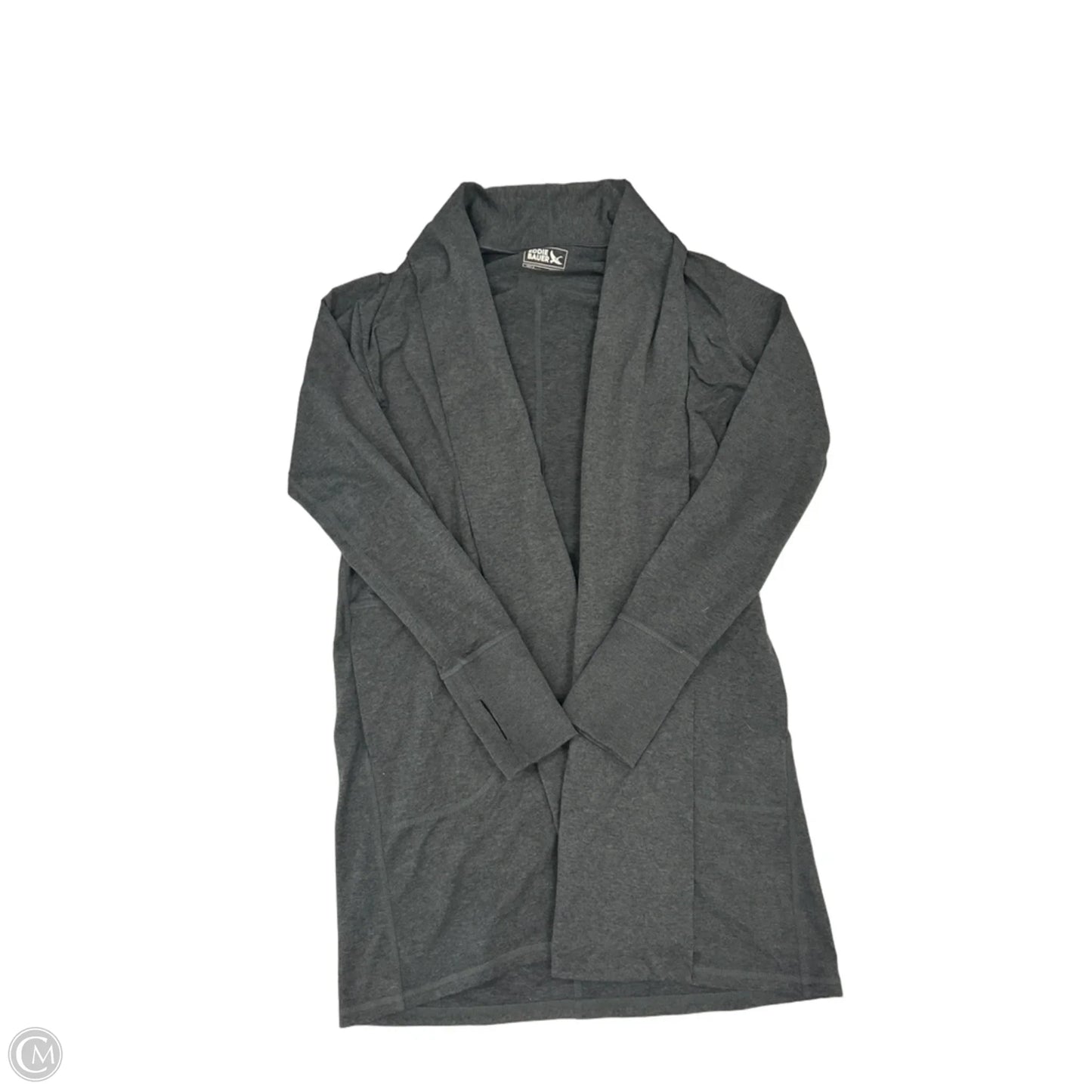 Cardigan By Eddie Bauer In Silver, Size: S