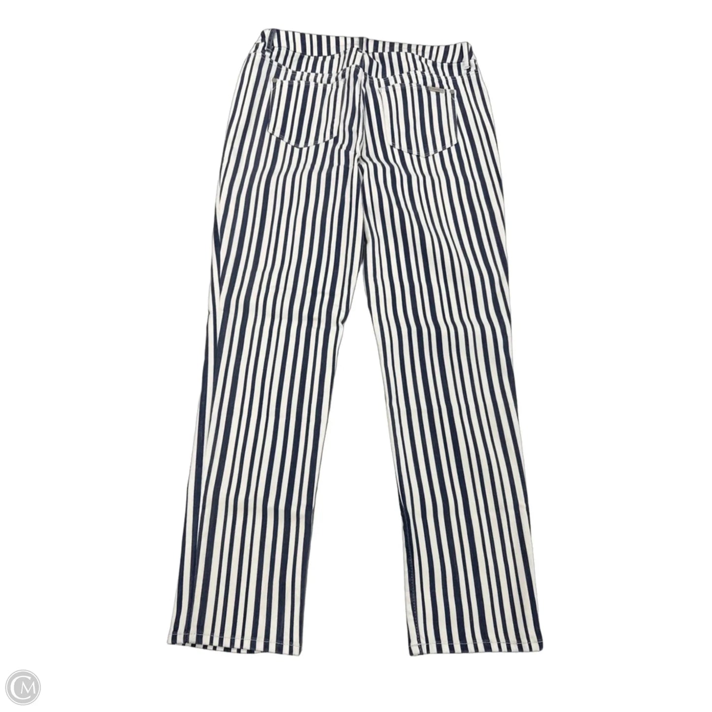 Jeans Skinny By Chicos In Blue & White, Size: 6