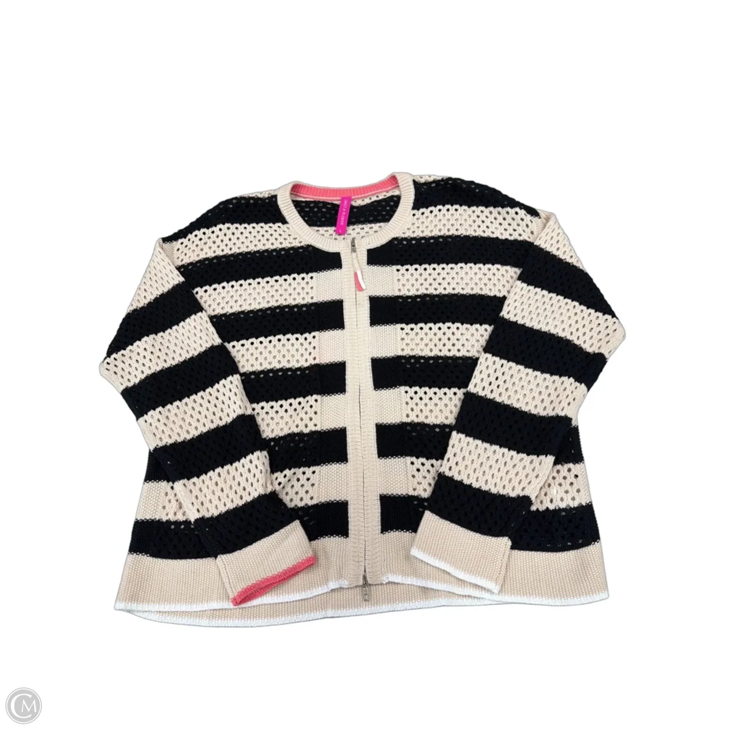 Sweater By Cmc In Black & Tan, Size: L