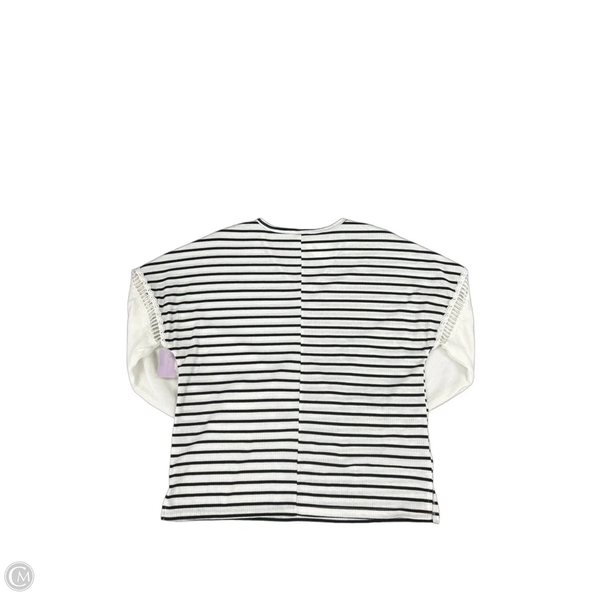 Blouse Long Sleeve By Cmf In Black & White, Size: S