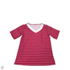 Top Short Sleeve Basic By Cmf In Red, Size: M