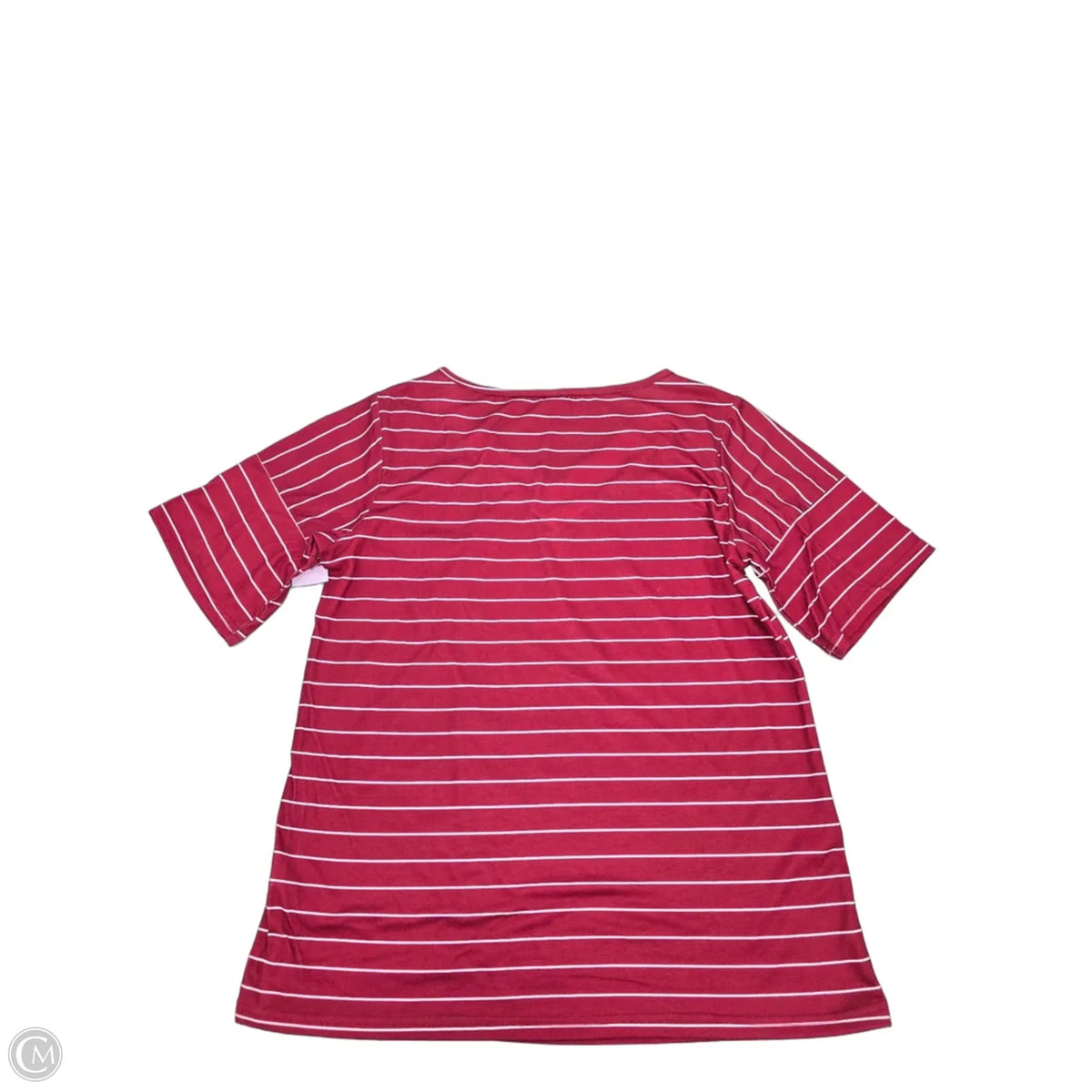 Top Short Sleeve Basic By Cmf In Red, Size: M