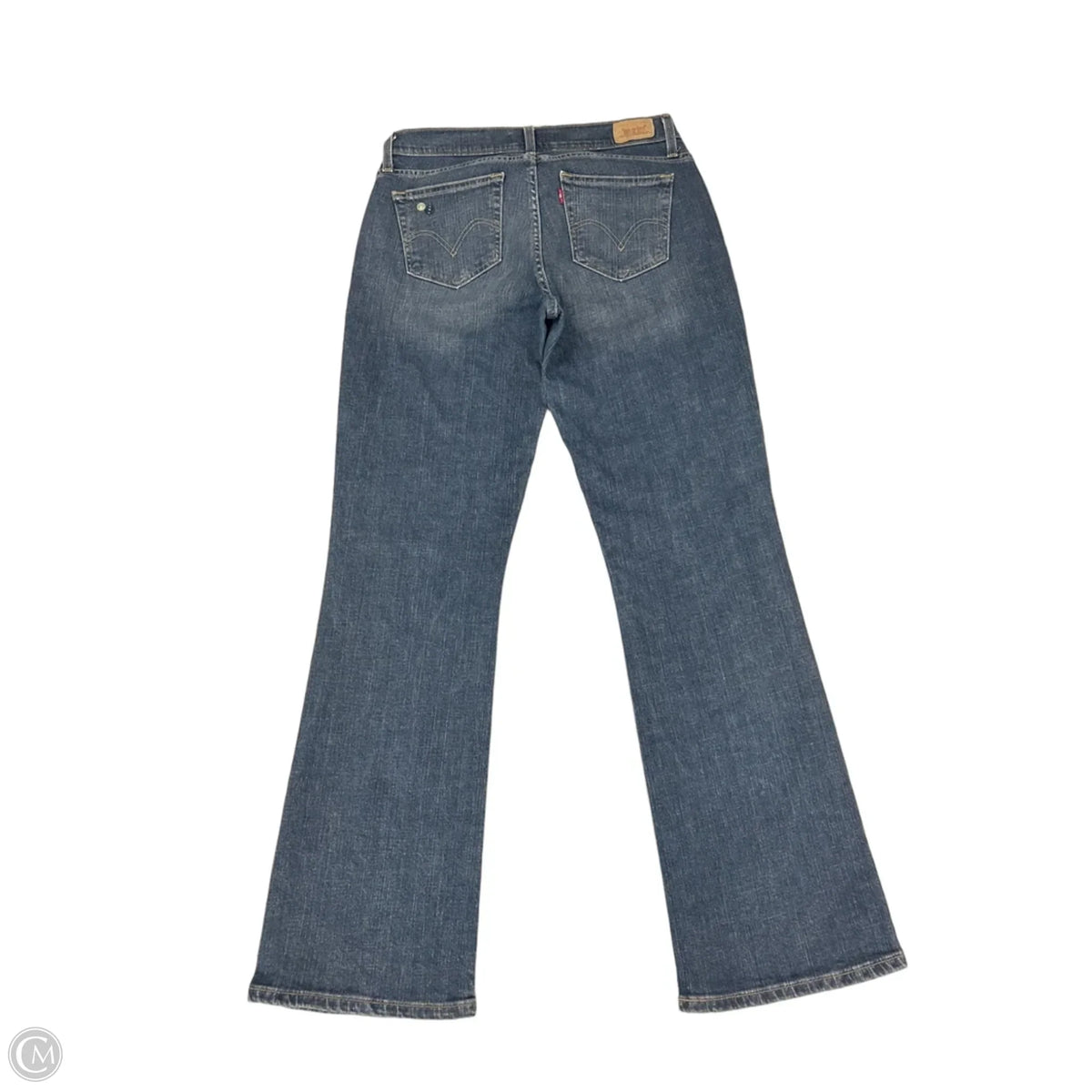 Jeans Boot Cut By Levis In Blue Denim, Size: 12