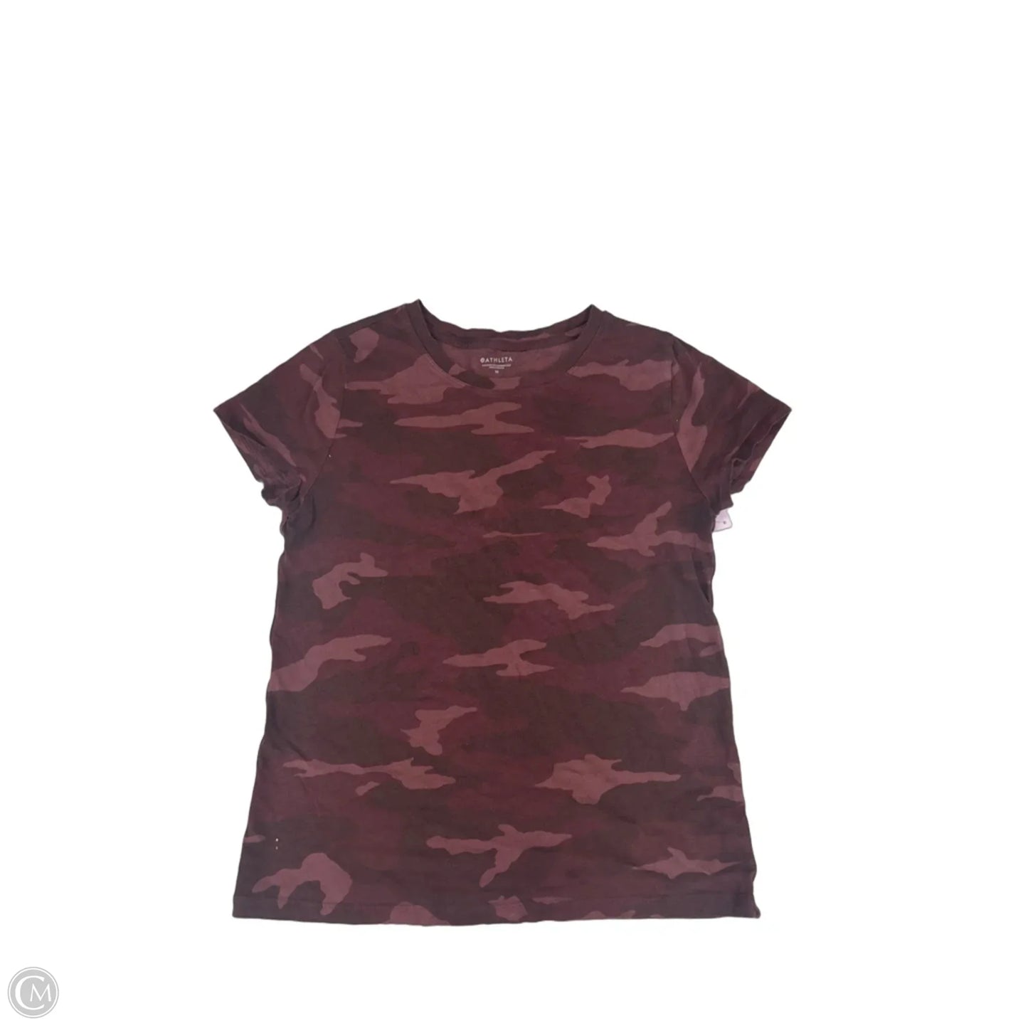 Top Short Sleeve By Athleta In Purple, Size: M