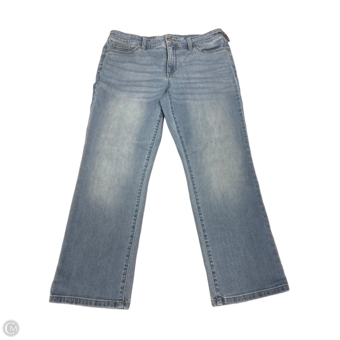 Jeans Straight By St Johns Bay In Blue Denim, Size: 12p
