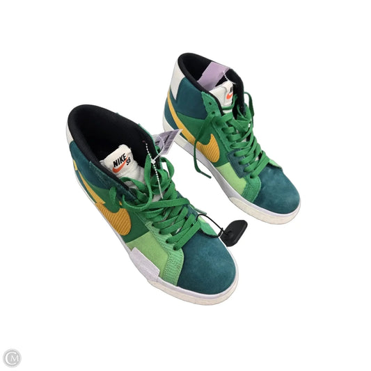 Shoes Sneakers By Nike In Green, Size: 9.5