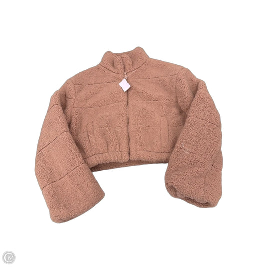 Jacket Faux Fur & Sherpa By Love Tree In Pink, Size: L