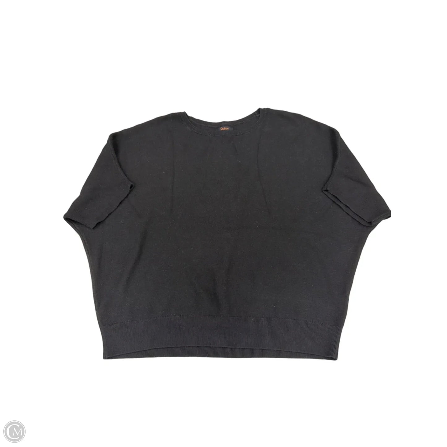 Top Short Sleeve By Quince In Black, Size: Xl