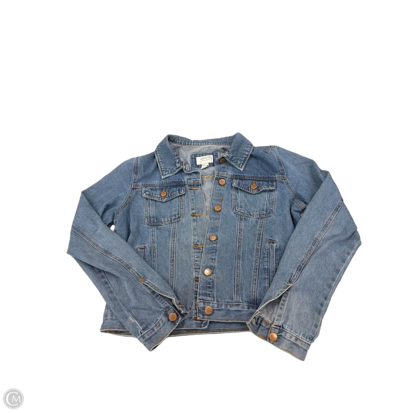 Jacket Denim By Forever 21 In Blue Denim, Size: M