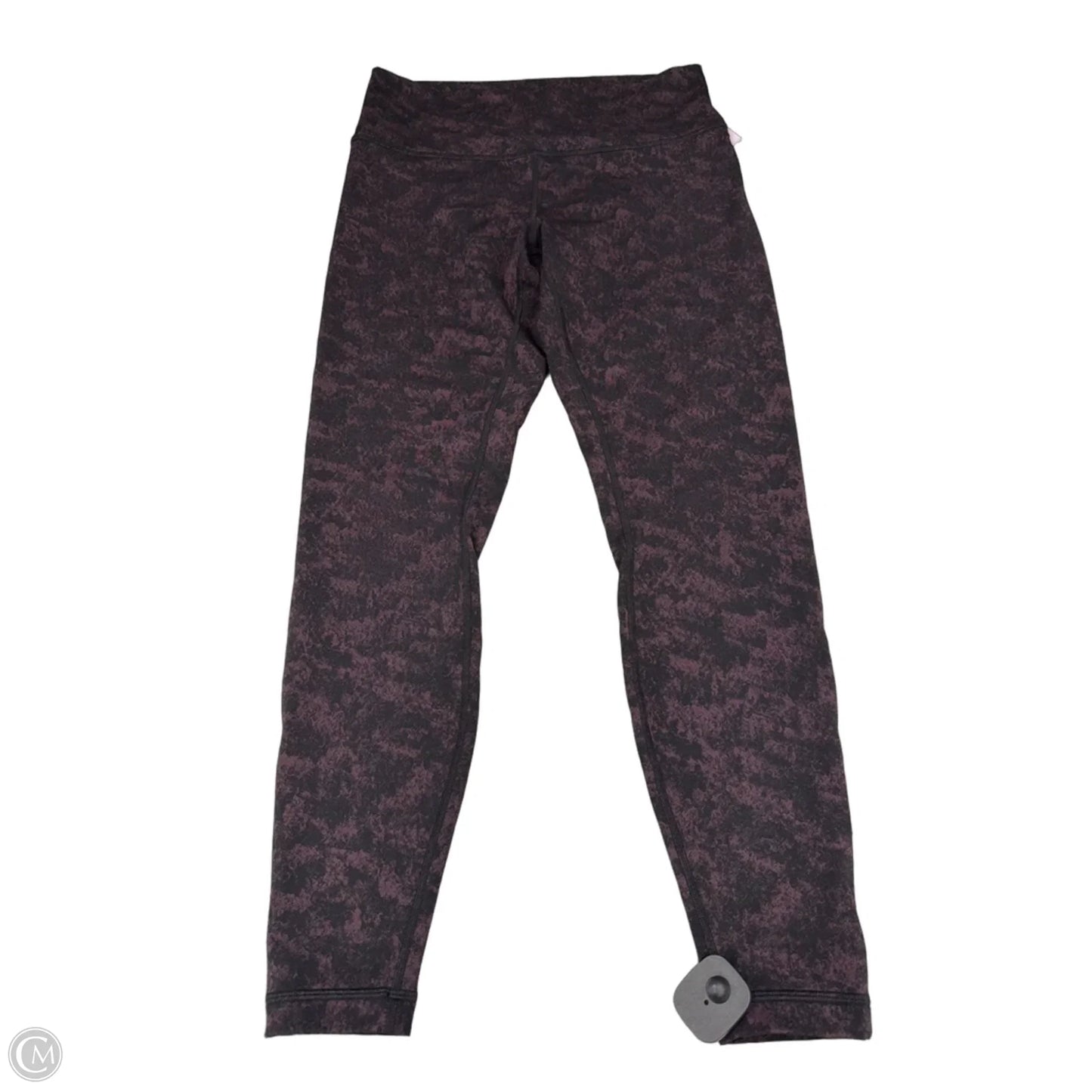 Athletic Leggings By Lululemon In Black & Purple, Size: 12