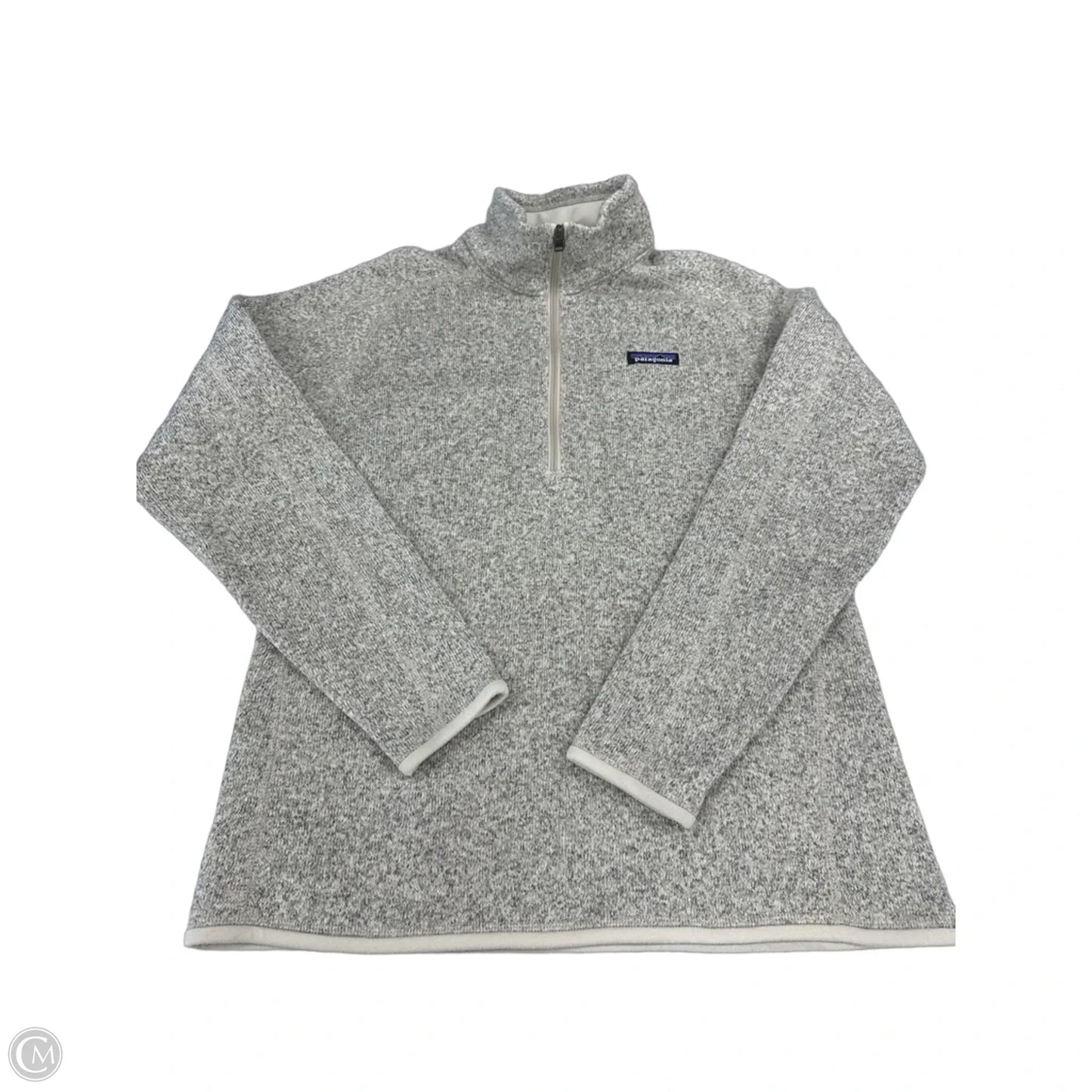 Top Long Sleeve By Patagonia In Beige, Size: L