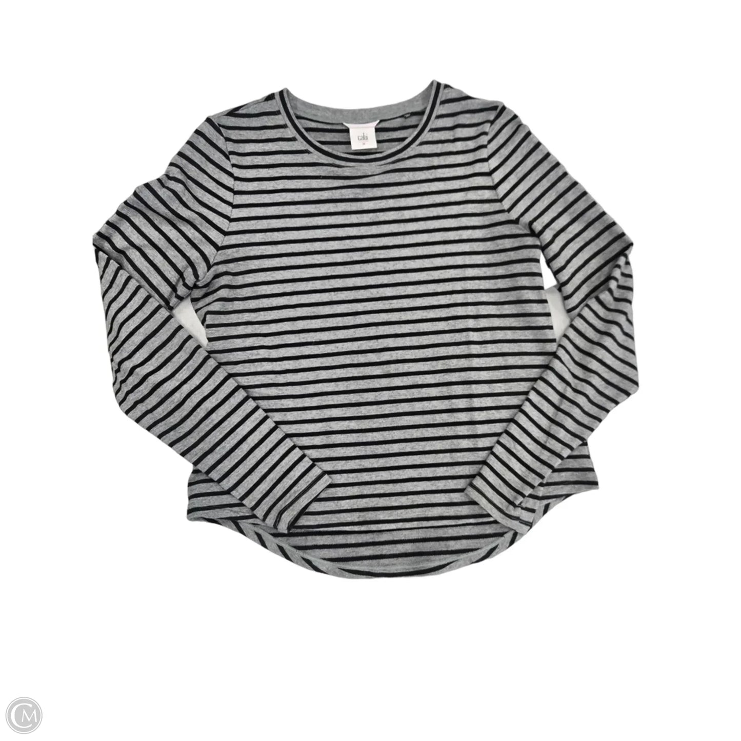Top Long Sleeve By Cabi In Grey, Size: M