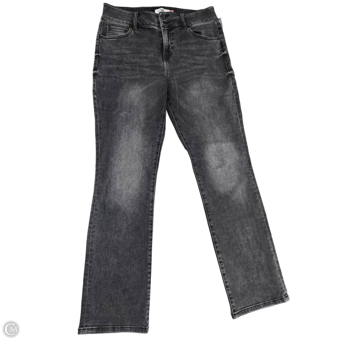 Jeans Straight By Cabi In Black Denim, Size: 10