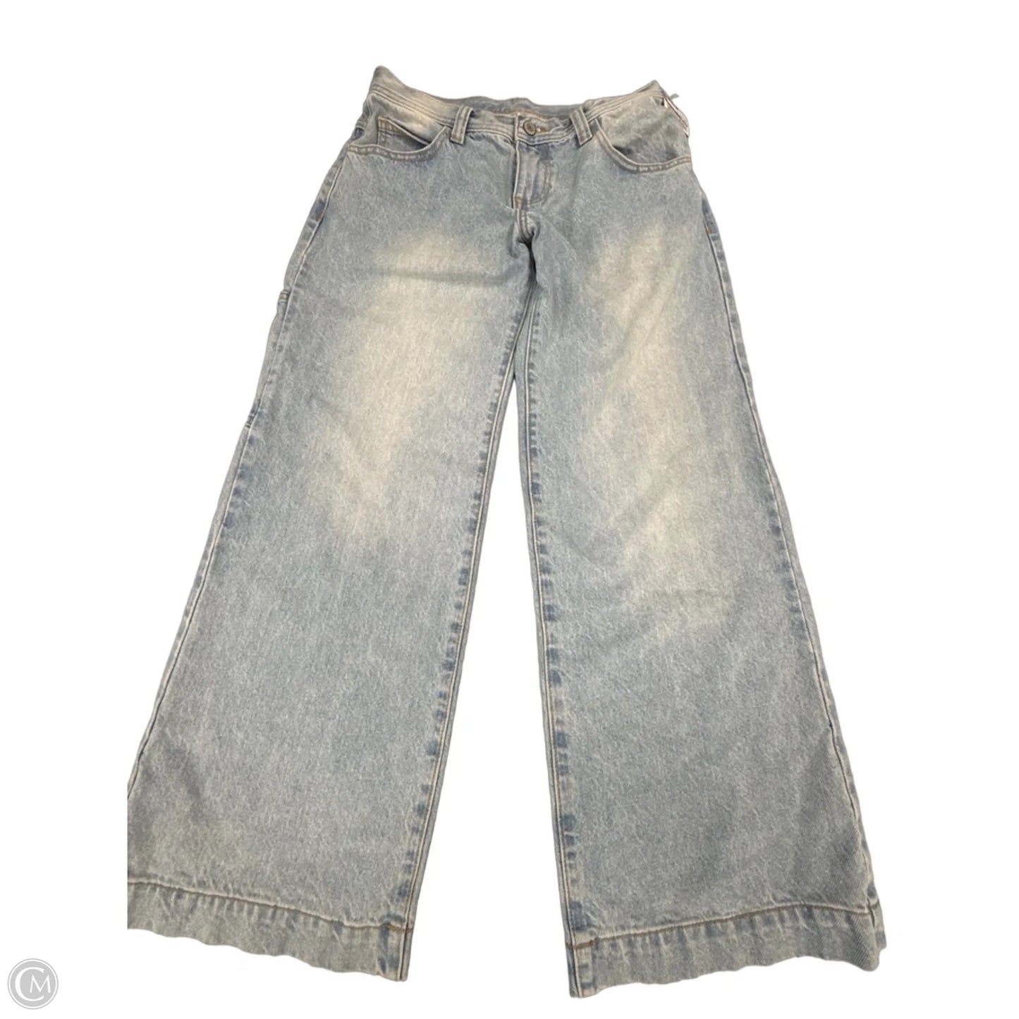 Jeans Wide Leg By John Galt In Blue Denim, Size: 4