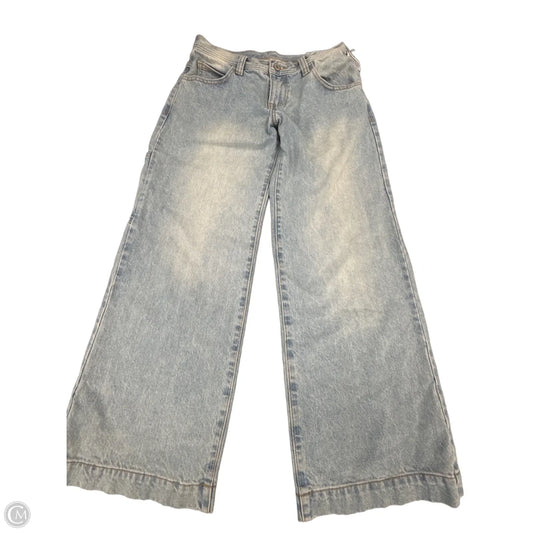 Jeans Wide Leg By John Galt In Blue Denim, Size: 4
