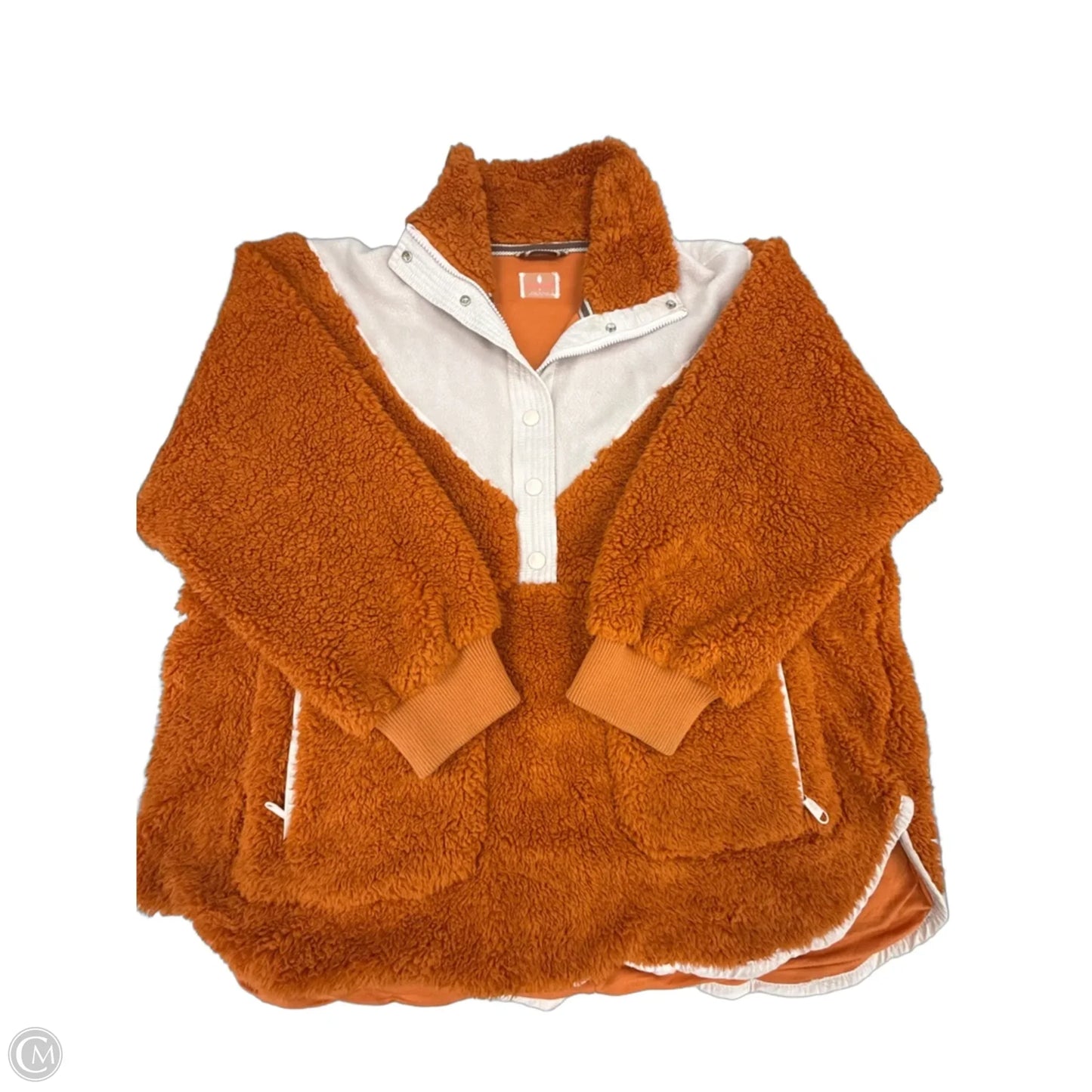 Jacket Faux Fur & Sherpa By Free People In Orange, Size: S