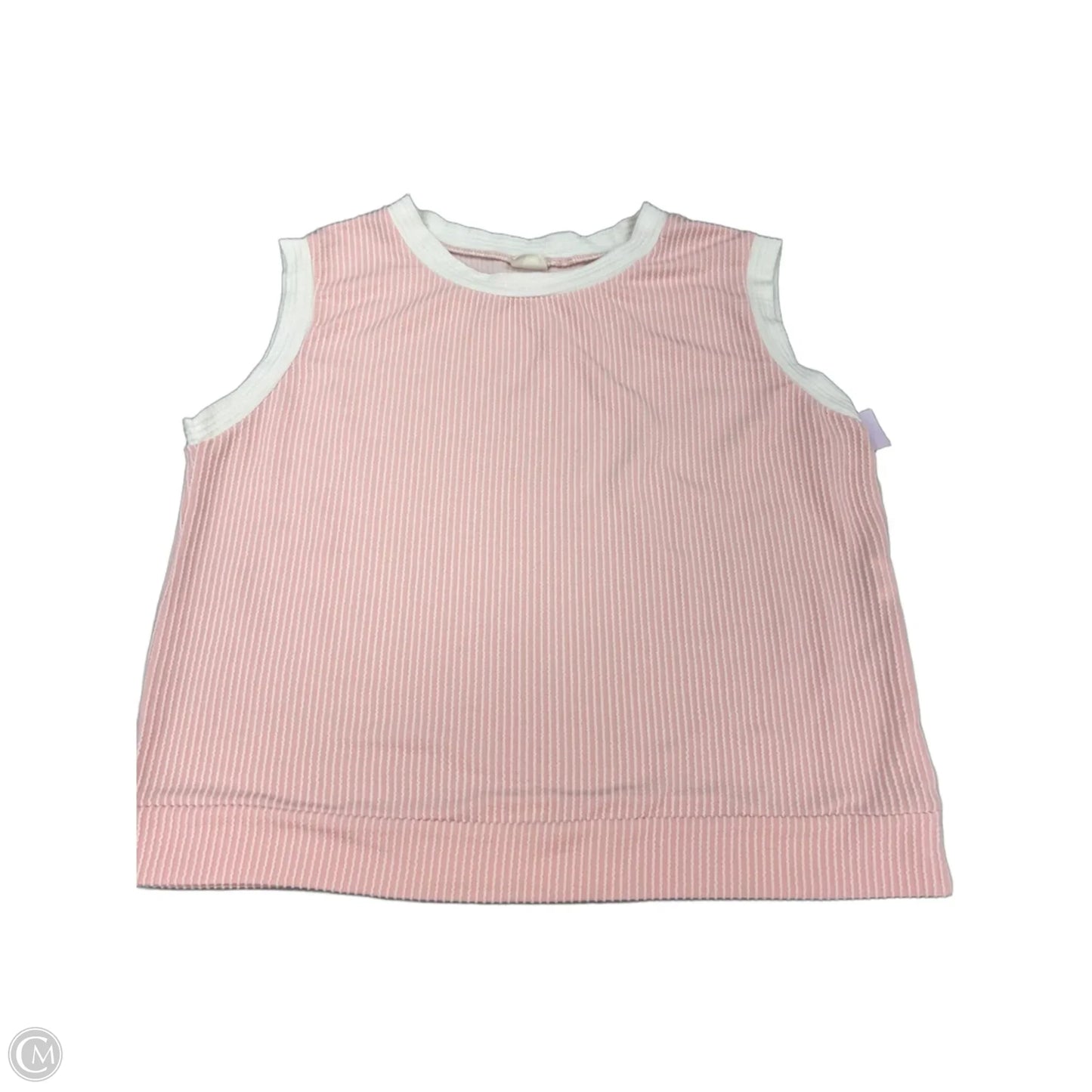 Top 2pc Sleeveless By Evaless In Pink, Size: L