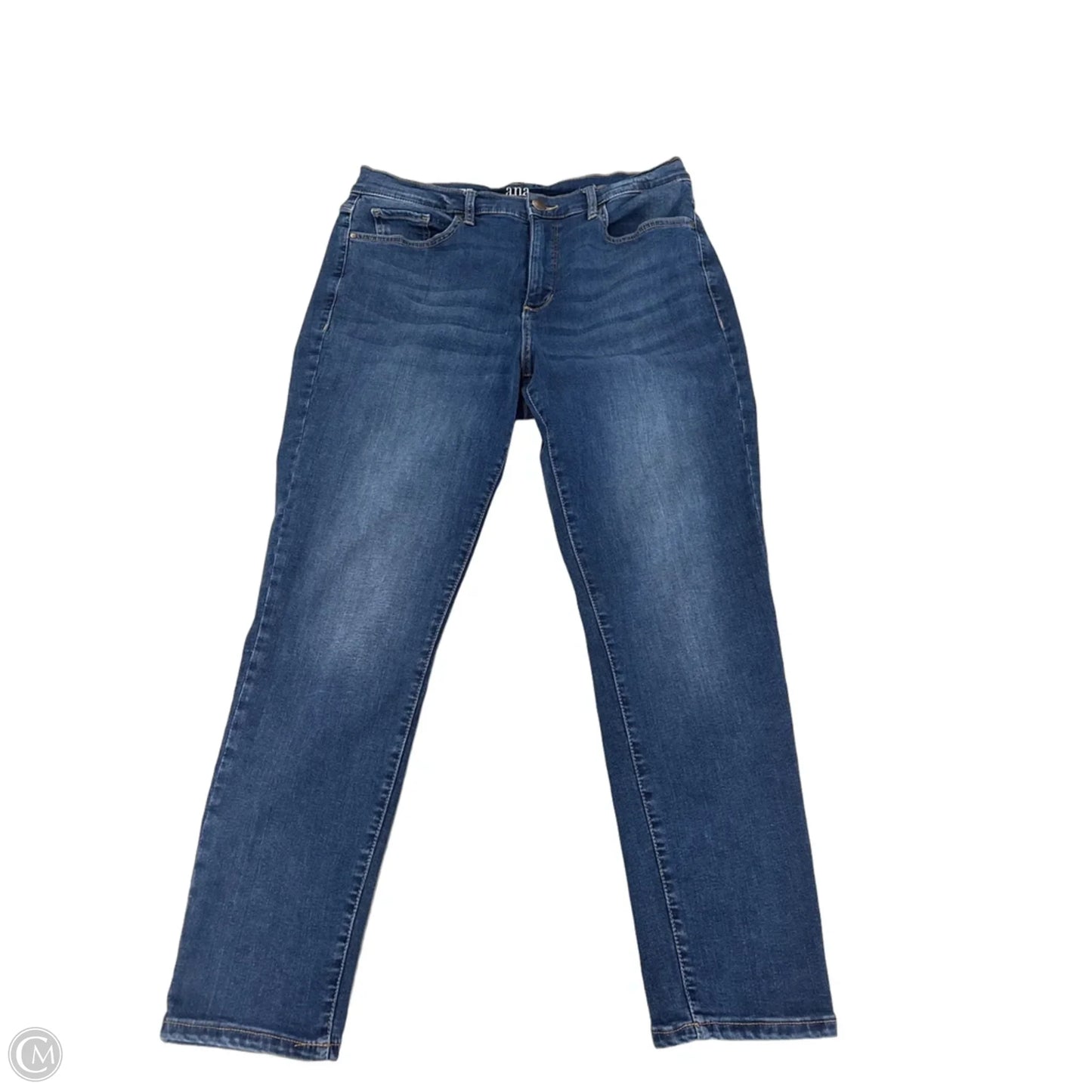 Jeans Skinny By Ana In Blue Denim, Size: 14