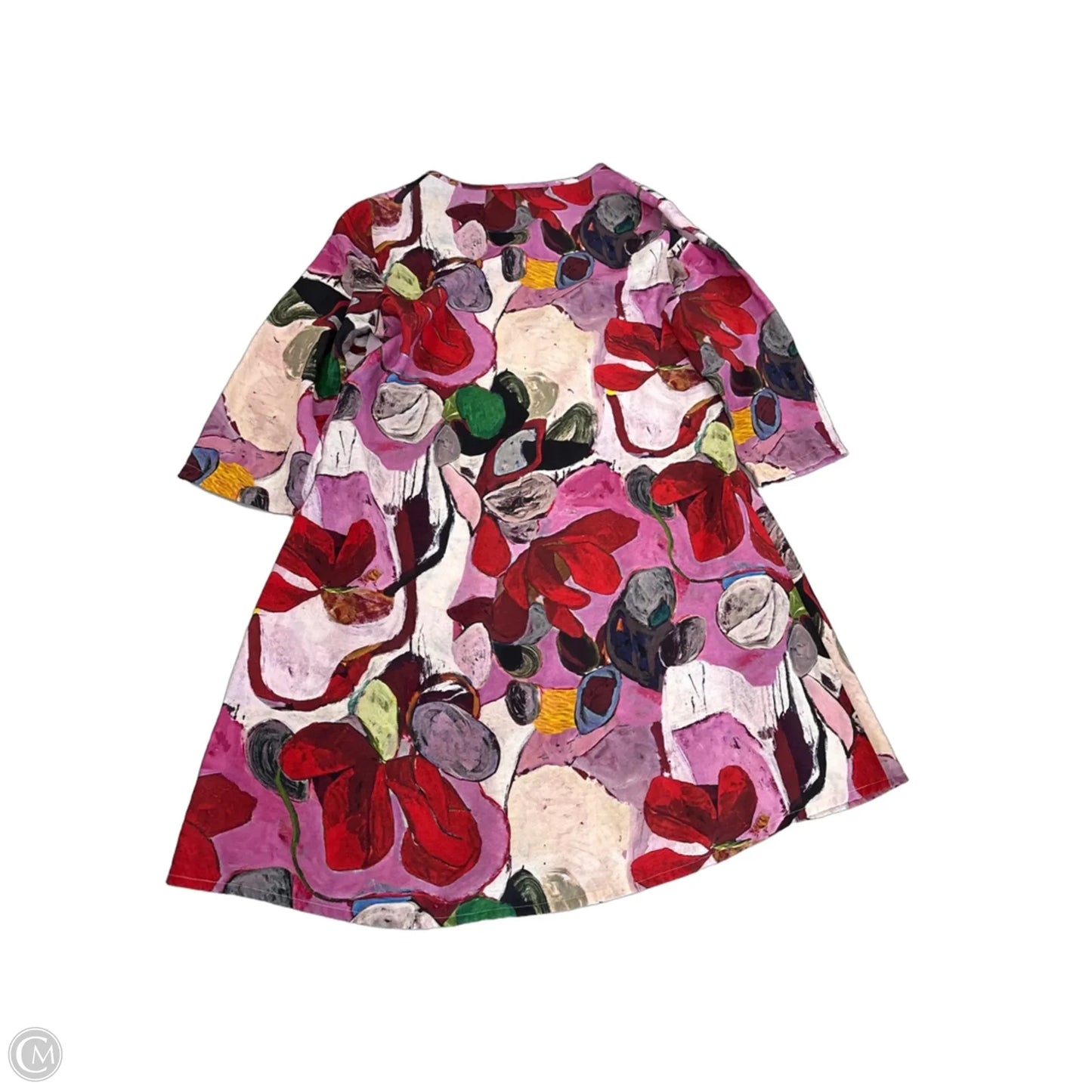 Dress Casual Short By Shana In Pink & Red, Size: S