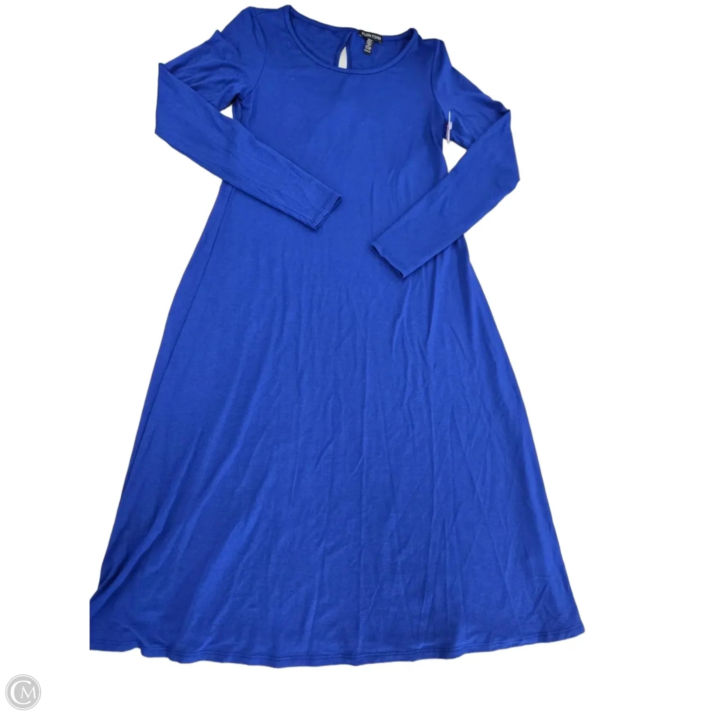Dress Casual Midi By Eileen Fisher In Blue, Size: Xxs