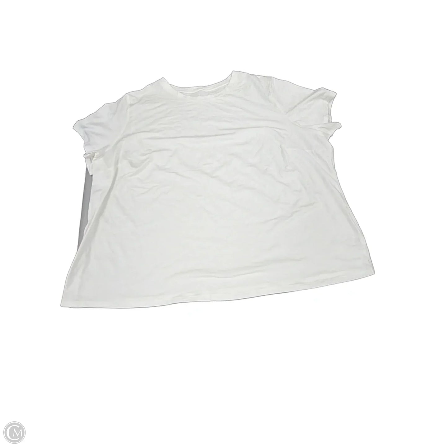 Top Short Sleeve Basic By A New Day In White, Size: 4x