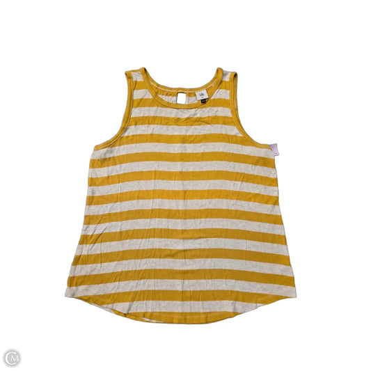 Tank Top By Cabi In Yellow, Size: Xl