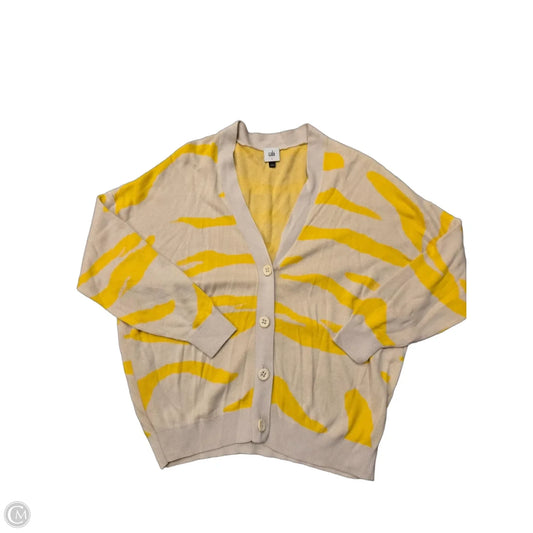 Cardigan By Cabi In Tan & Yellow, Size: S