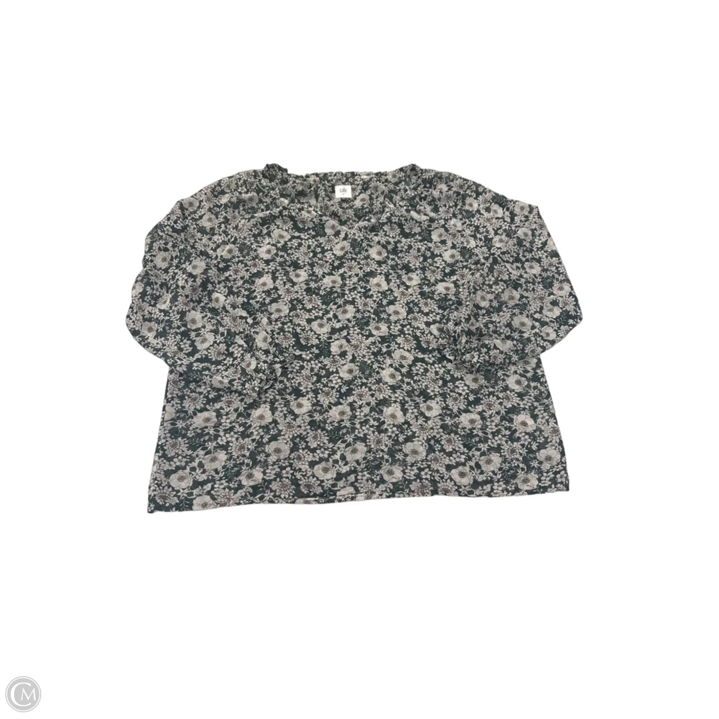 Top Long Sleeve By Cabi In Green, Size: M