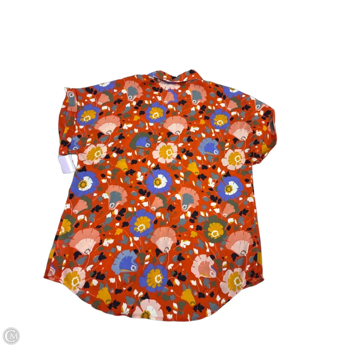 Top Short Sleeve By Cabi In Orange, Size: M