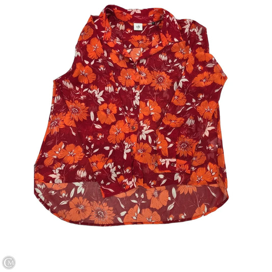 Top Long Sleeve By Cabi In Red, Size: Xl