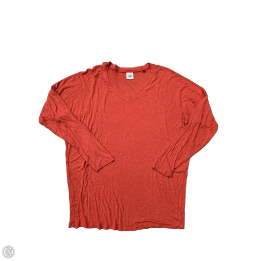 Top Long Sleeve Basic By Cabi In Red, Size: L