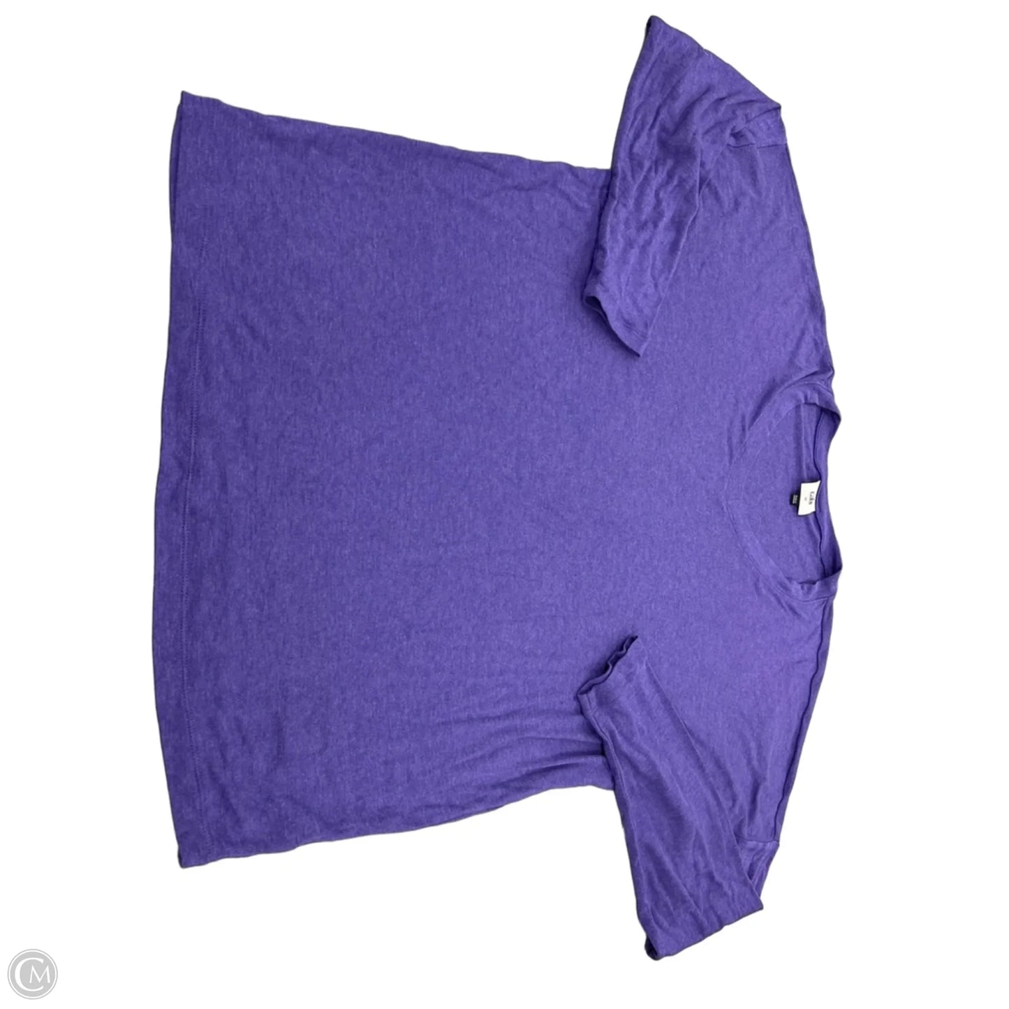 Top Long Sleeve Basic By Cabi In Purple, Size: M