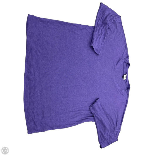 Top Long Sleeve Basic By Cabi In Purple, Size: M