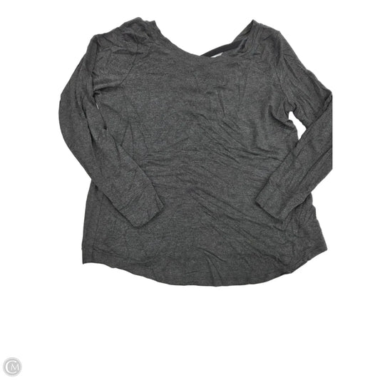 Top Long Sleeve By Cabi In Grey, Size: L