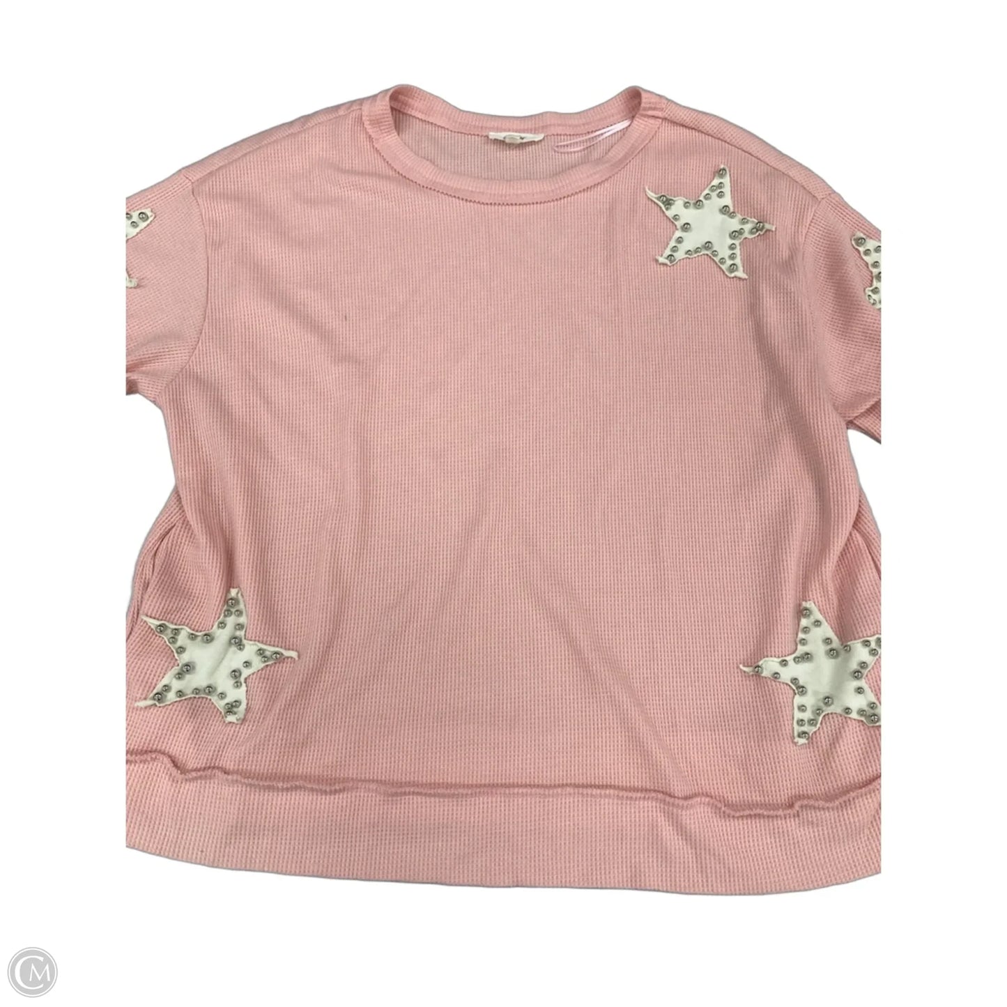 Top Short Sleeve By Blue Velvet In Pink, Size: M