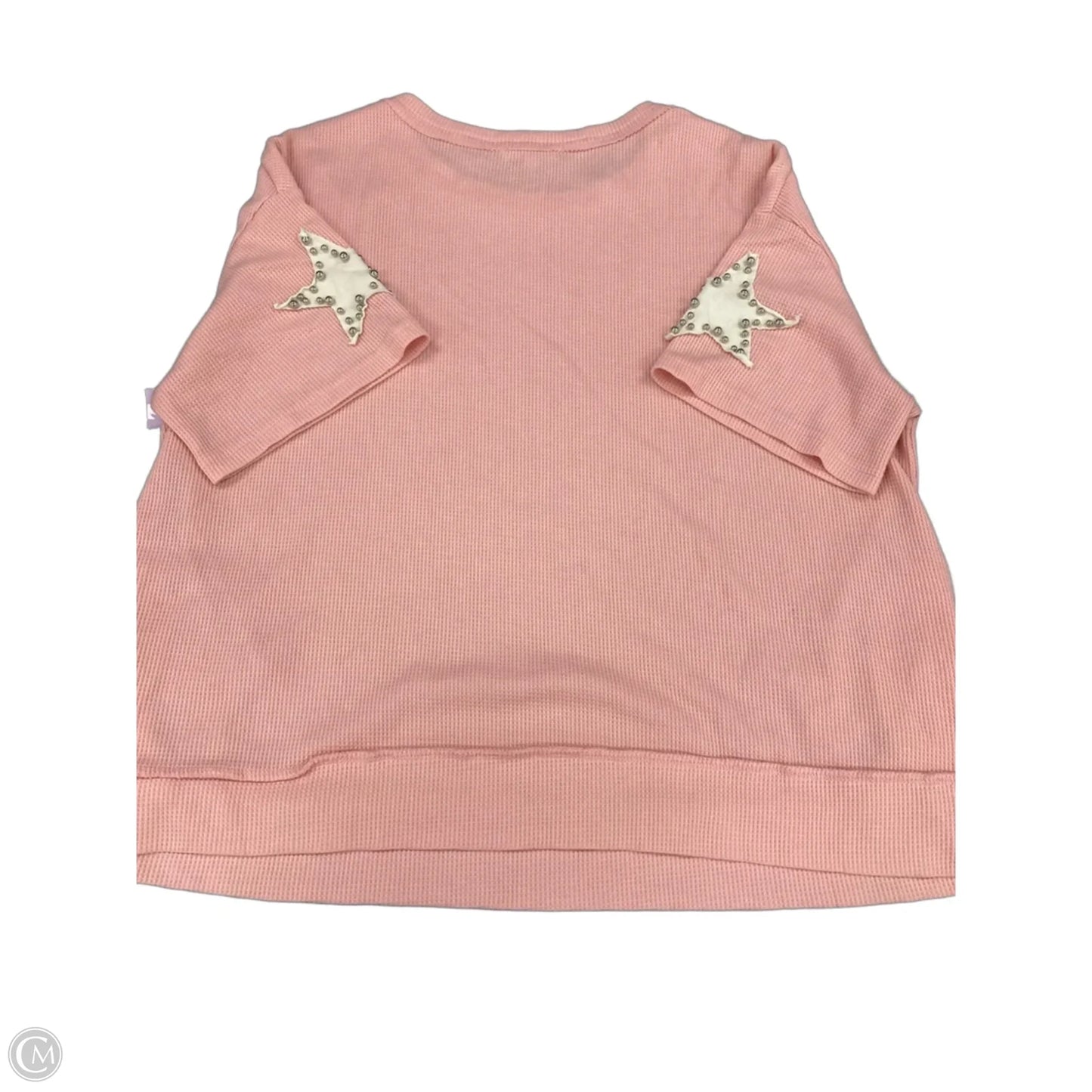 Top Short Sleeve By Blue Velvet In Pink, Size: M