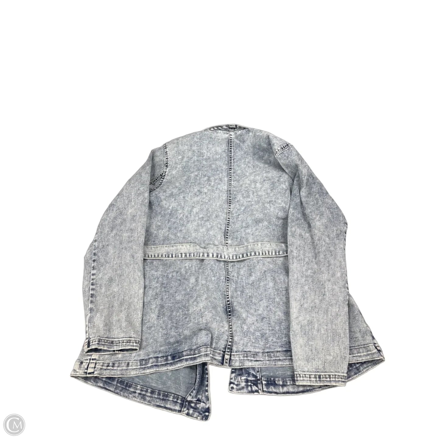Jacket Denim By Logo In Blue Denim, Size: Xl