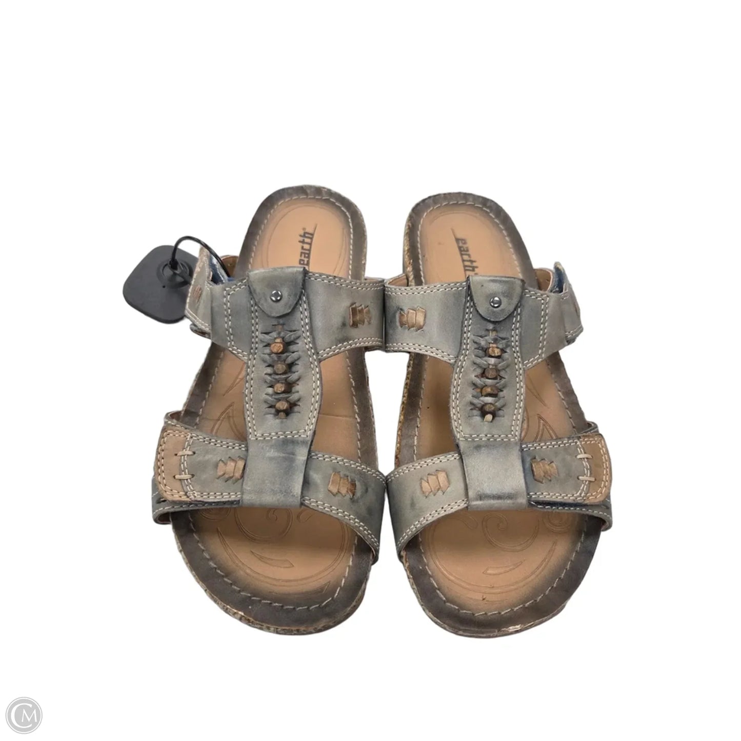 Sandals Flats By Earth In Blue, Size: 8