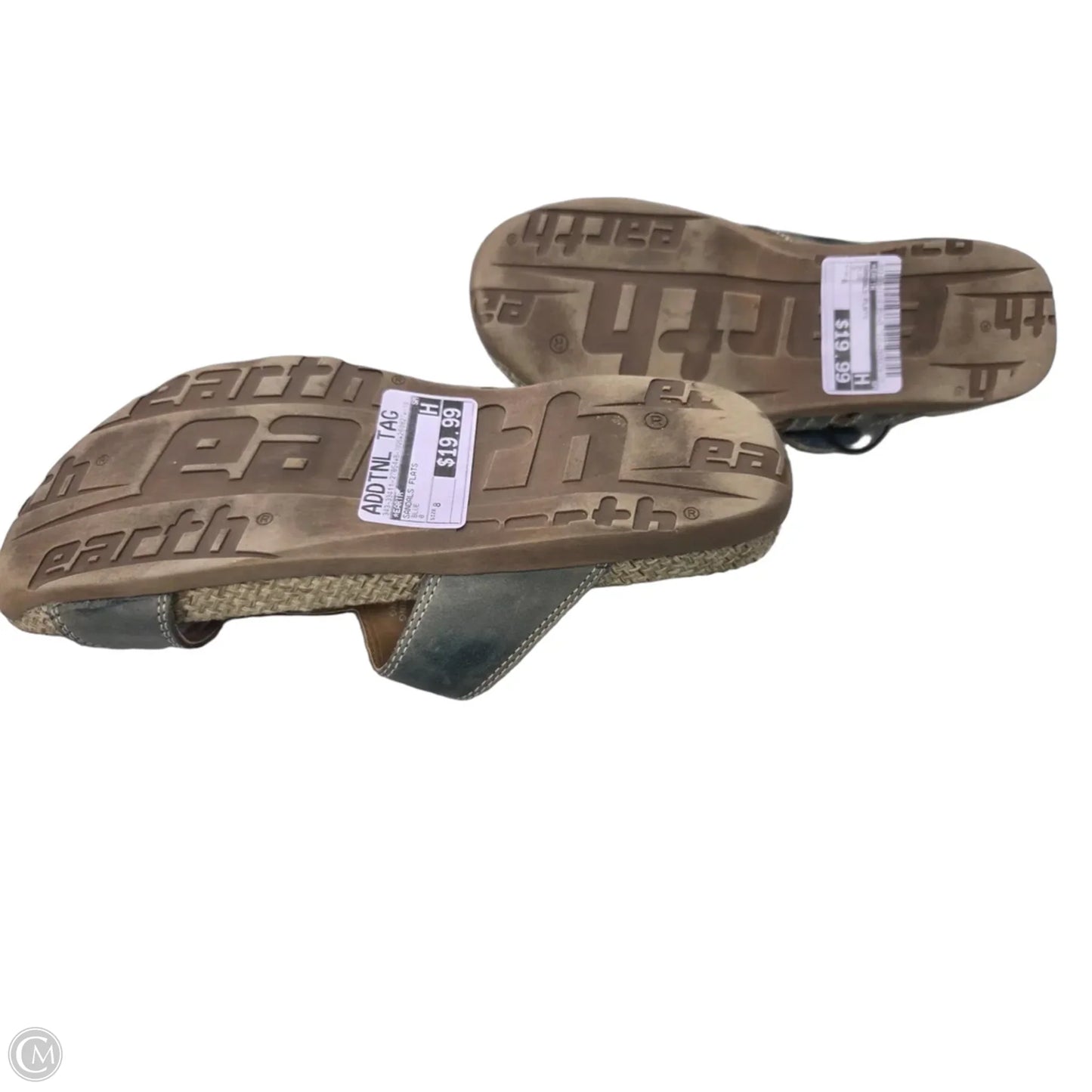 Sandals Flats By Earth In Blue, Size: 8
