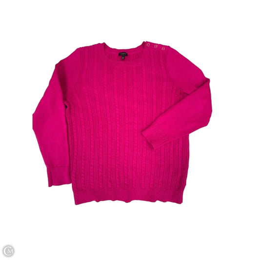 Sweater By Talbots In Pink, Size: M