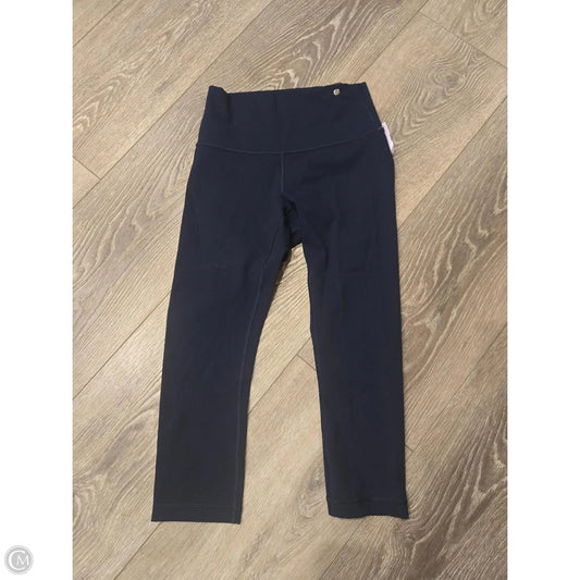 Athletic Leggings By Lululemon In Navy, Size: 6
