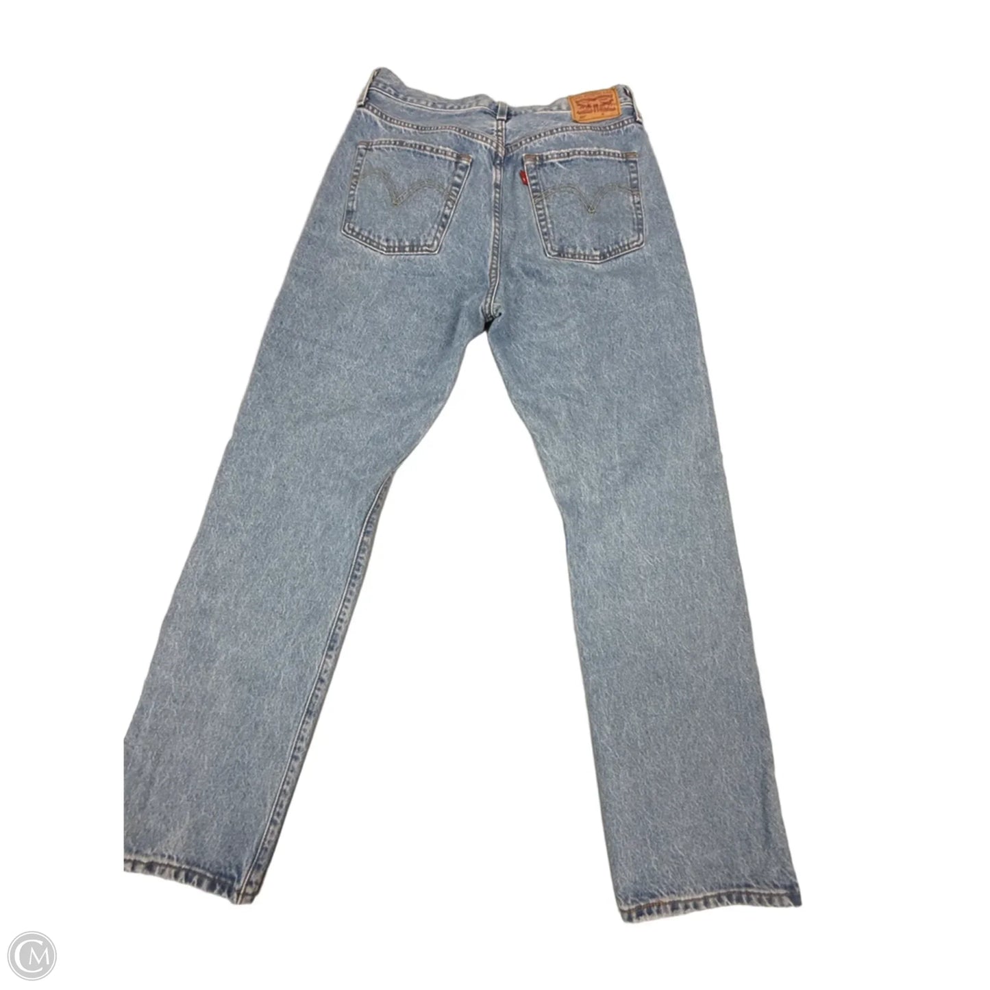 Jeans Straight By Levis In Blue Denim, Size: 10