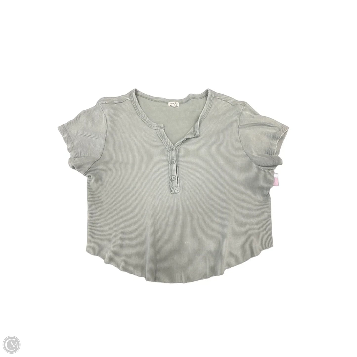 Top Short Sleeve Basic By Garage In Green, Size: L