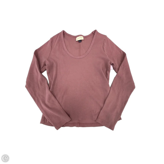 Top Long Sleeve Basic By Universal Thread In Purple, Size: M