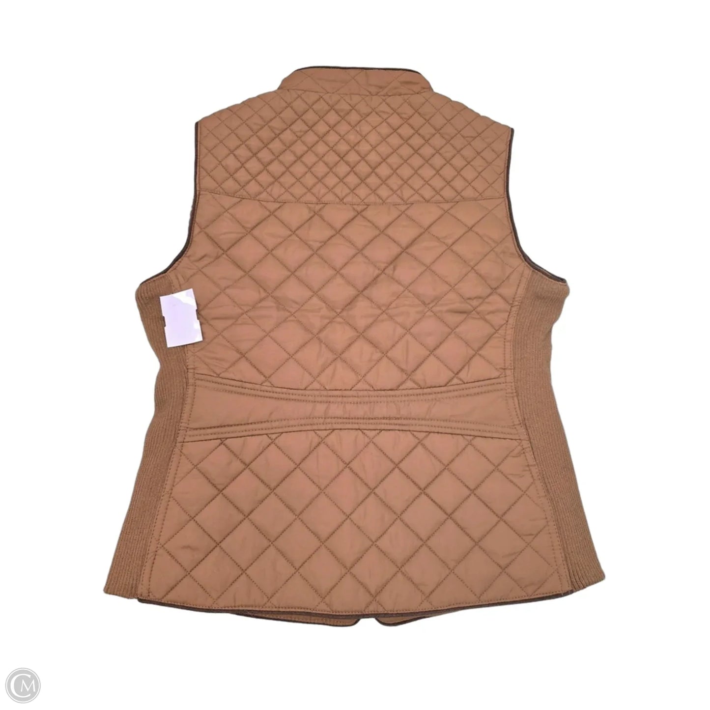 Vest Puffer & Quilted By Active Usa In Tan, Size: M